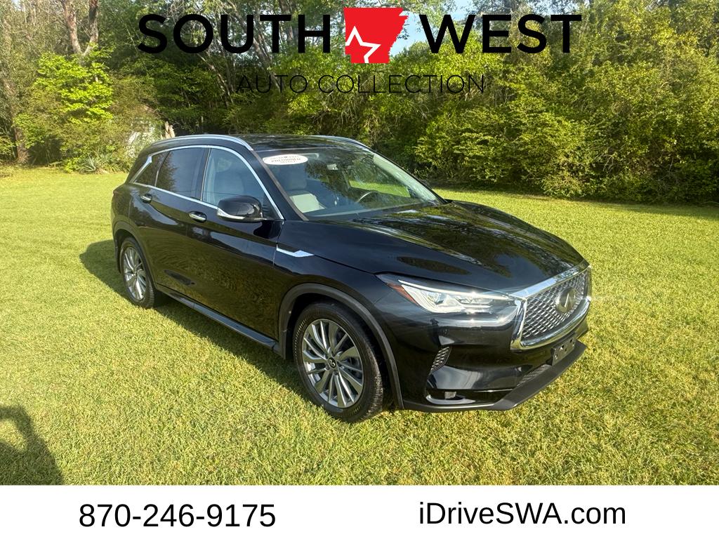 Black Obsidian 2024 INFINITI QX50 Luxe FWD SUV / Crossover Front-Wheel Drive Continuously Variable Transmission