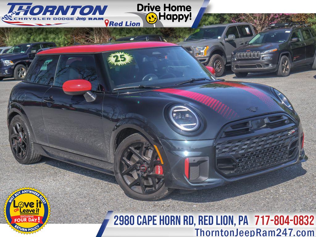 Gray (Legend Grey Metallic) 2025 MINI Cooper John Cooper Works 2-Door Hatchback FWD Hatchback Front-Wheel Drive 7-Speed Automatic