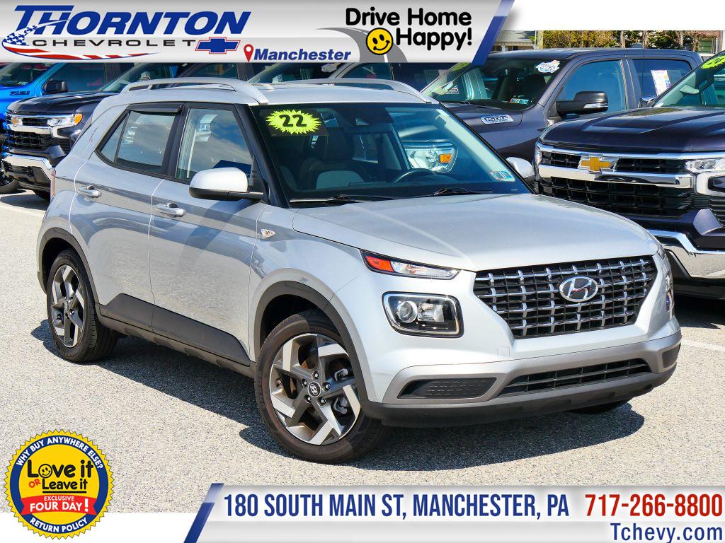Stellar Silver 2022 Hyundai Venue SEL FWD SUV / Crossover Front-Wheel Drive Continuously Variable Transmission