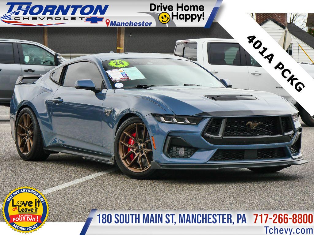 Vapor Blue Metallic 2024 Ford Mustang GT Premium Fastback RWD Coupe Rear-Wheel Drive Automatic