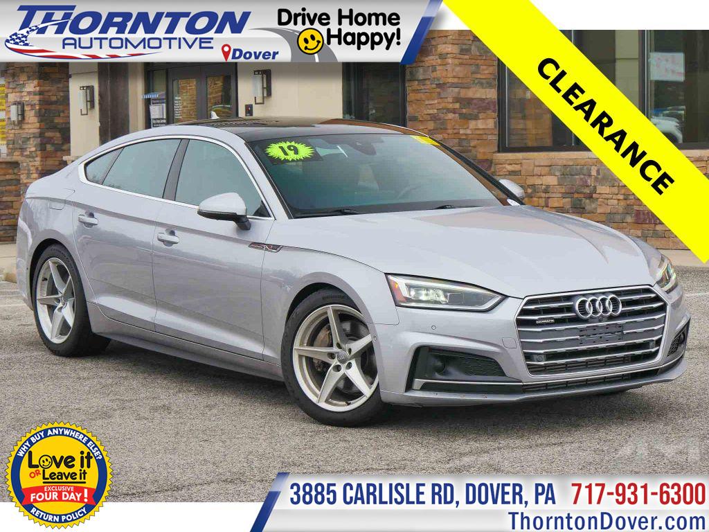 Florett Silver Metallic 2019 Audi A5 Sportback quattro Prestige 45 TFSI Sedan All-Wheel Drive 7-Speed Automatic