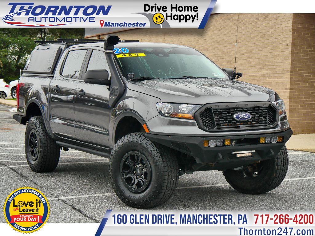 Gray (Magnetic Metallic) 2020 Ford Ranger XL SuperCrew 4WD Pickup Truck Four-Wheel Drive Automatic