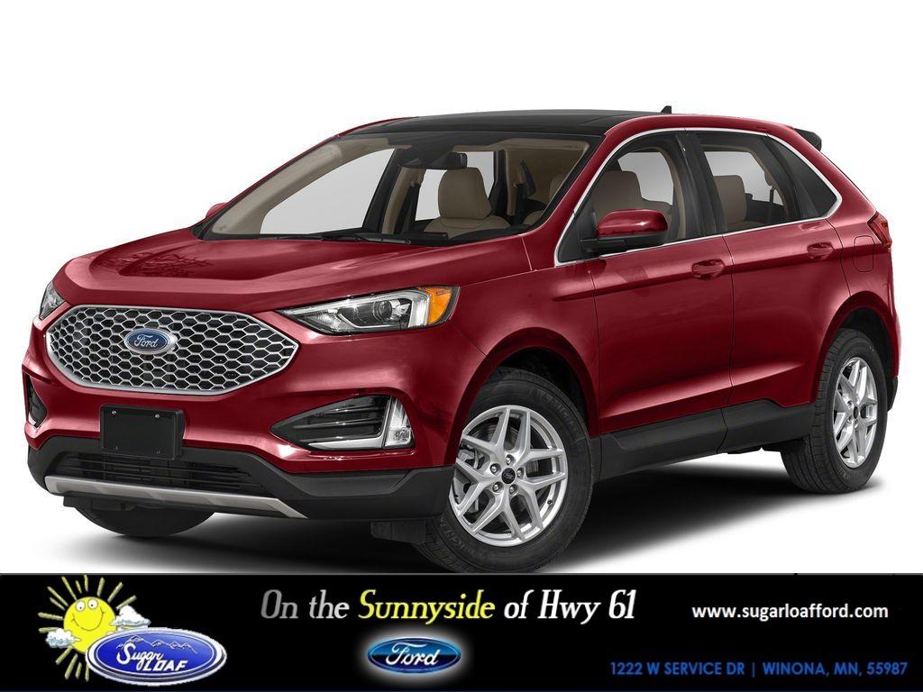 Rapid Red Metallic Tinted Clearcoat 2024 Ford Edge SEL AWD SUV / Crossover All-Wheel Drive 8-Speed Automatic