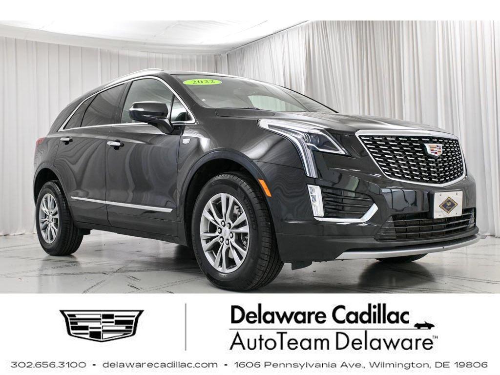 Stellar Black Metallic 2022 Cadillac XT5 Premium Luxury FWD SUV / Crossover Front-Wheel Drive 9-Speed Automatic