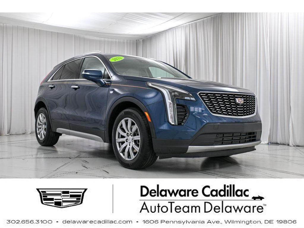 Twilight Blue Metallic 2022 Cadillac XT4 Premium Luxury AWD SUV / Crossover Four-Wheel Drive 9-Speed Automatic