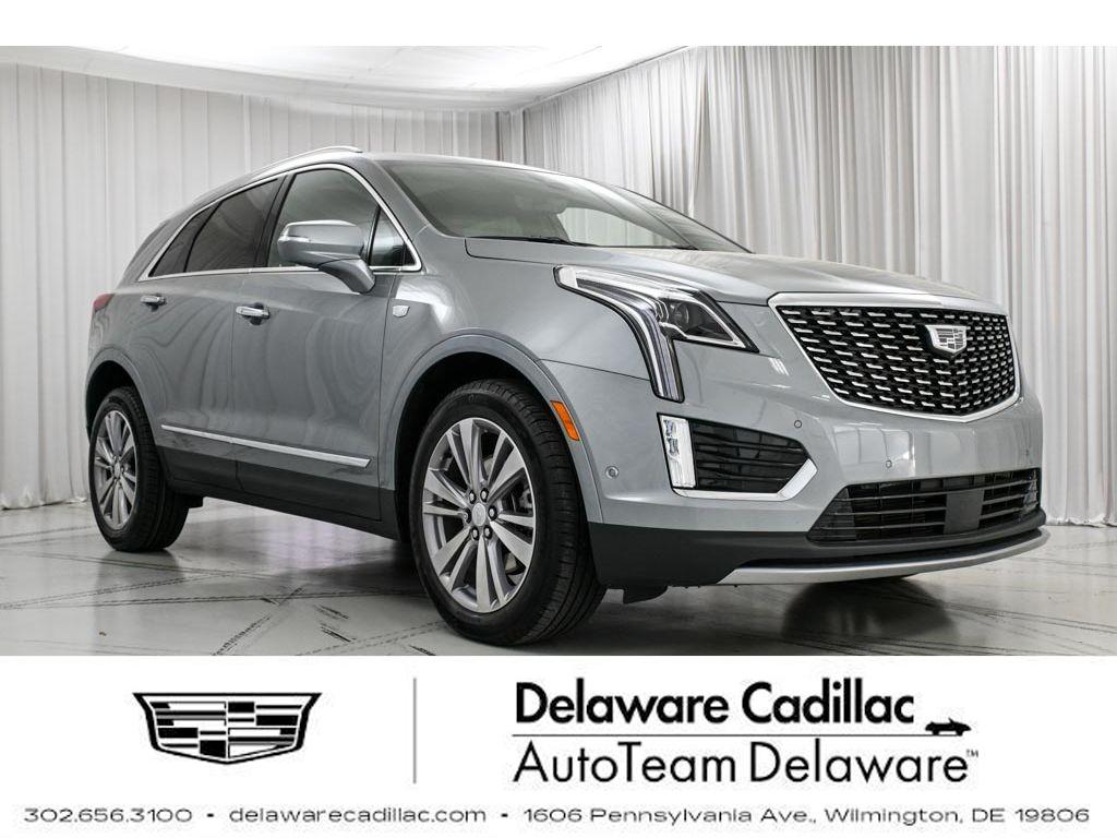 Argent Silver Metallic 2024 Cadillac XT5 Premium Luxury AWD SUV / Crossover Four-Wheel Drive 9-Speed Automatic