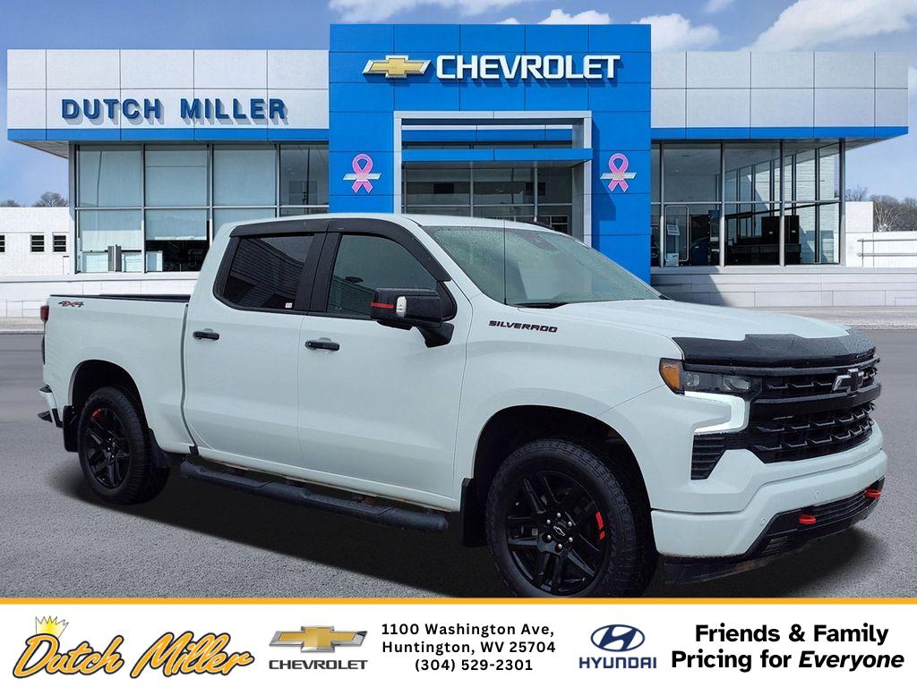 Summit White 2024 Chevrolet Silverado 1500 RST Crew Cab 4WD Pickup Truck Four-Wheel Drive Automatic