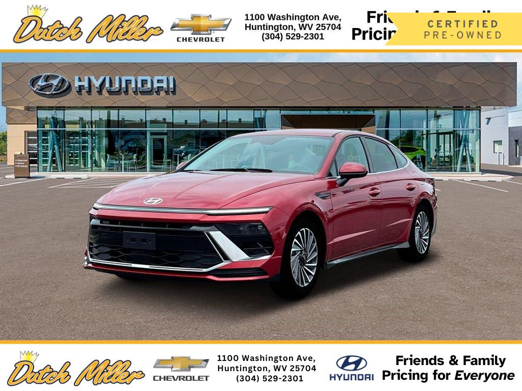 ultimate red 2025 Hyundai Sonata Hybrid SEL FWD Sedan Front-Wheel Drive 6-Speed Automatic