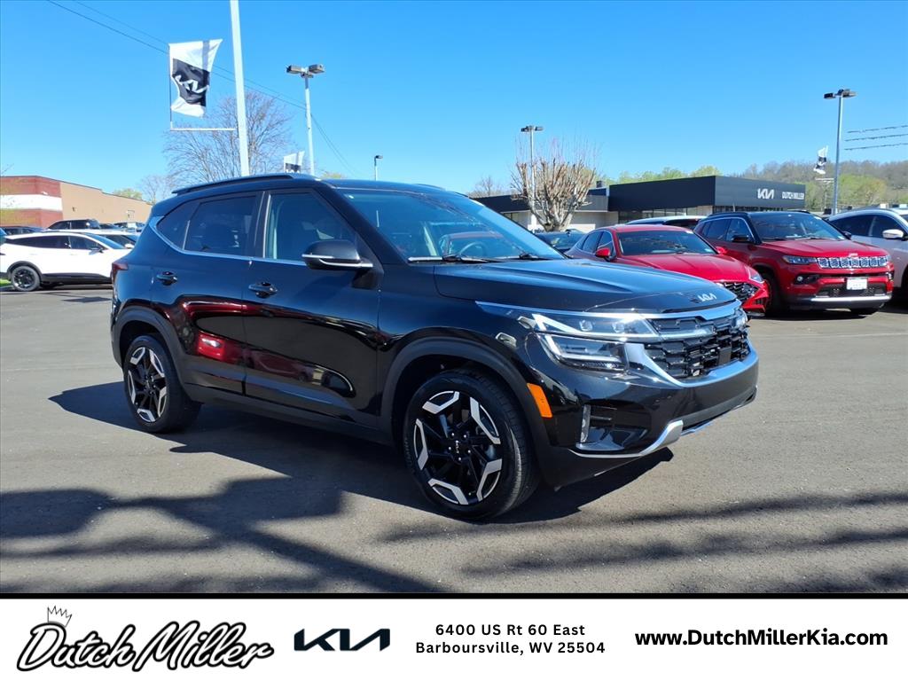 Fusion Black 2025 Kia Seltos SX AWD SUV / Crossover All-Wheel Drive 8-Speed Automatic