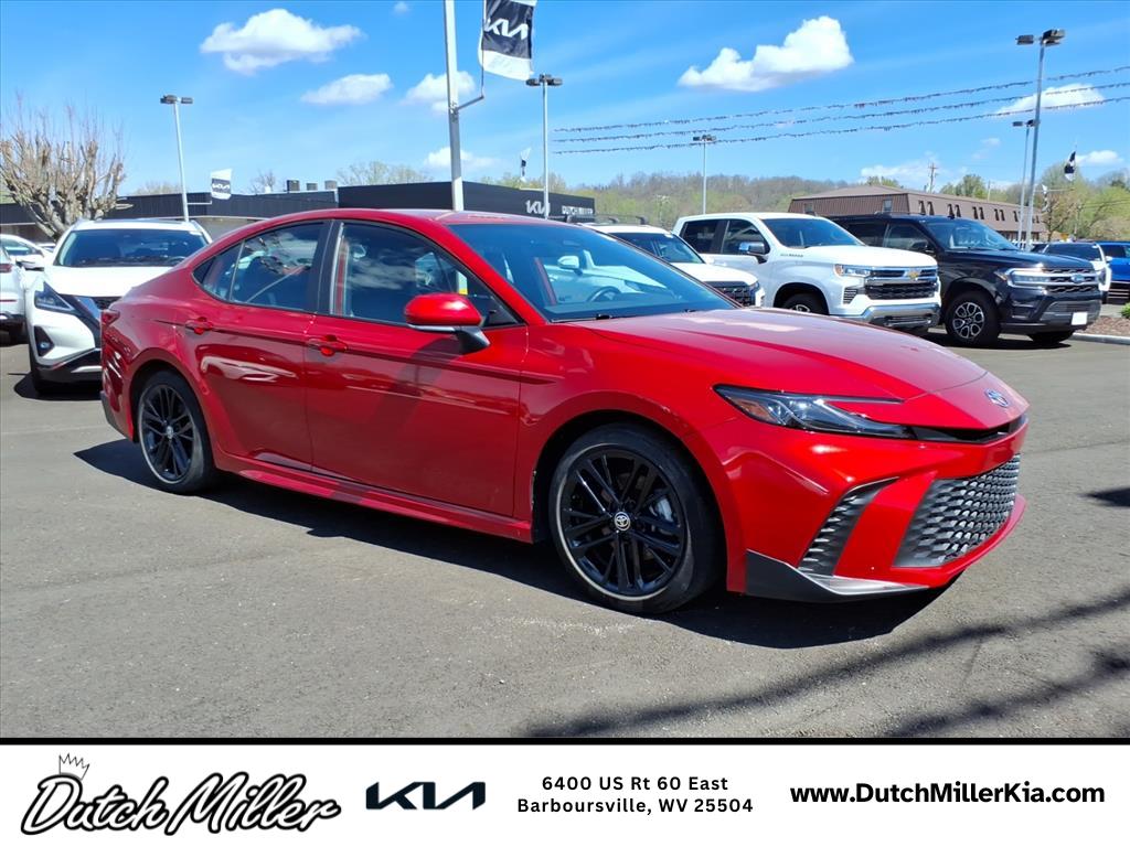 Supersonic Red 2025 Toyota Camry SE FWD Sedan Front-Wheel Drive Continuously Variable Transmission