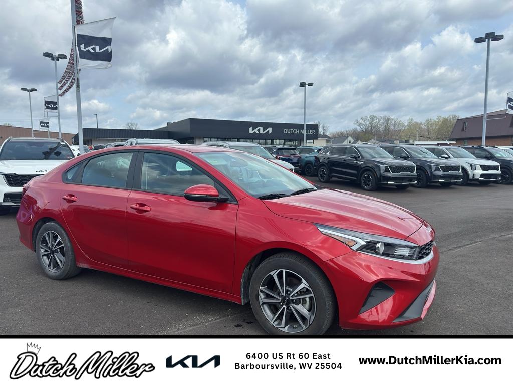 Currant Red 2024 Kia Forte LXS FWD Sedan Front-Wheel Drive Continuously Variable Transmission