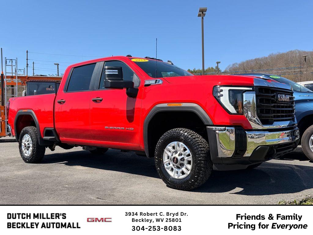 Cardinal Red 2024 GMC Sierra 2500HD Pro Crew Cab 4WD Pickup Truck Four-Wheel Drive Automatic