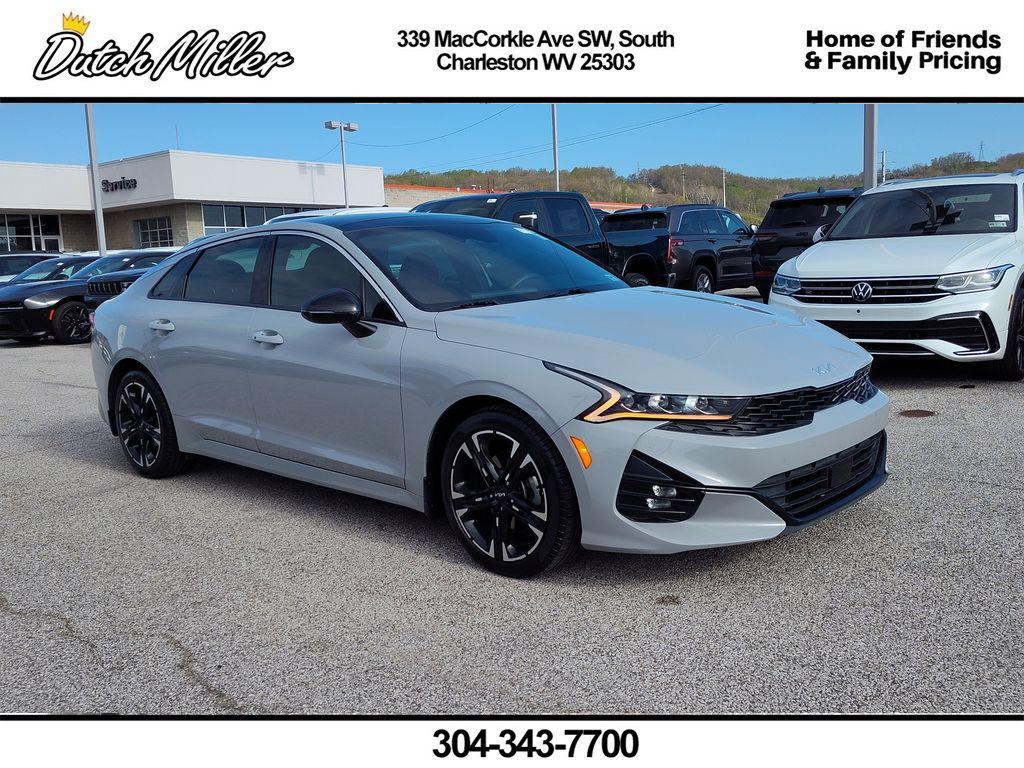 Wolf Gray 2023 Kia K5 GT-Line FWD Sedan Front-Wheel Drive 8-Speed Automatic