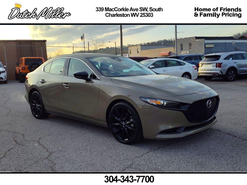 Zircon Sand Metallic 2024 Mazda MAZDA3 2.5 Carbon Turbo AWD Sedan All-Wheel Drive 6-Speed Automatic