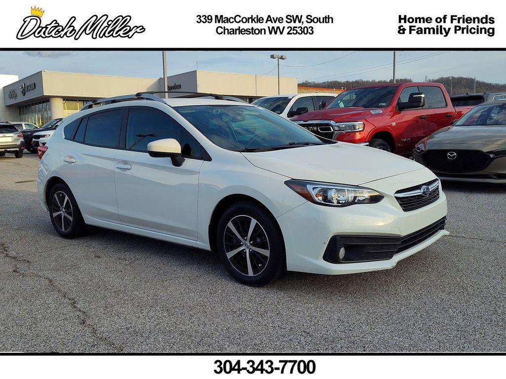 Crystal White Pearl 2022 Subaru Impreza Premium Wagon AWD Wagon All-Wheel Drive 7-Speed CVT