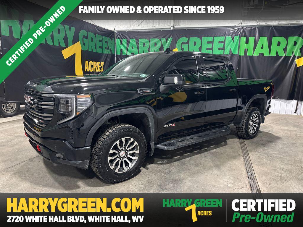Onyx Black 2023 GMC Sierra 1500 AT4 Crew Cab 4WD Pickup Truck Four-Wheel Drive Automatic