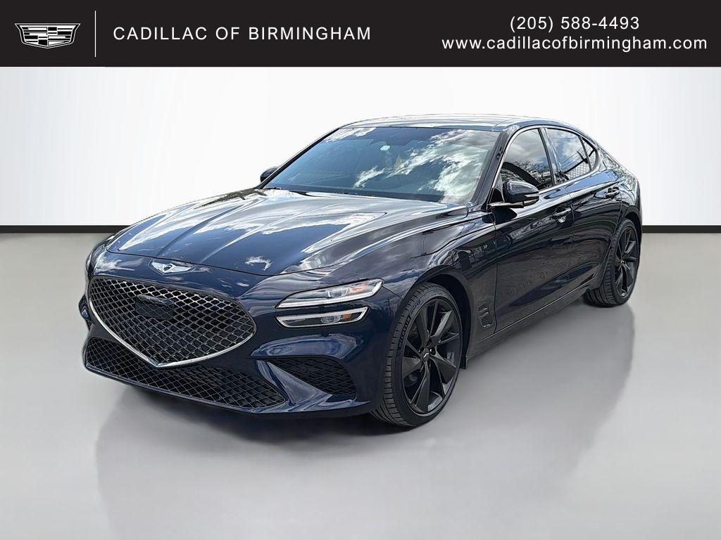 Capri Blue 2023 Genesis G70 2.0T RWD Sedan Rear-Wheel Drive 8-Speed Automatic