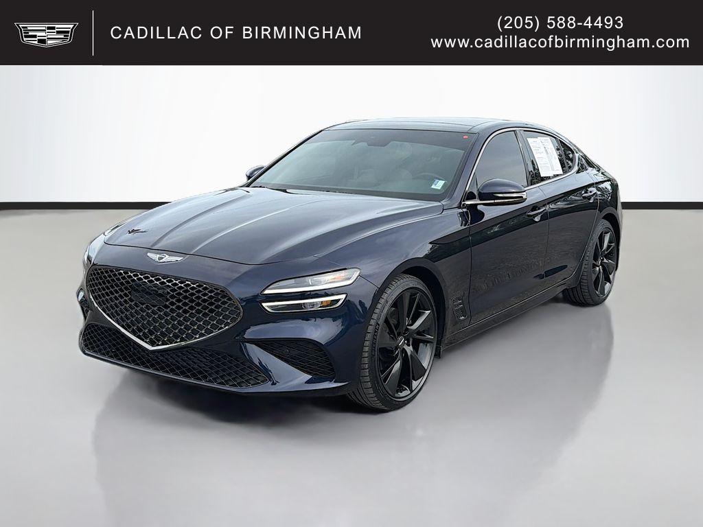 Capri Blue 2023 Genesis G70 2.0T RWD Sedan Rear-Wheel Drive 8-Speed Automatic