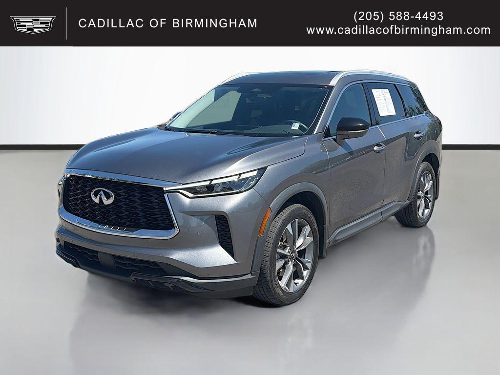 Gray (Graphite Shadow) 2023 INFINITI QX60 Luxe FWD SUV / Crossover Front-Wheel Drive 9-Speed Automatic