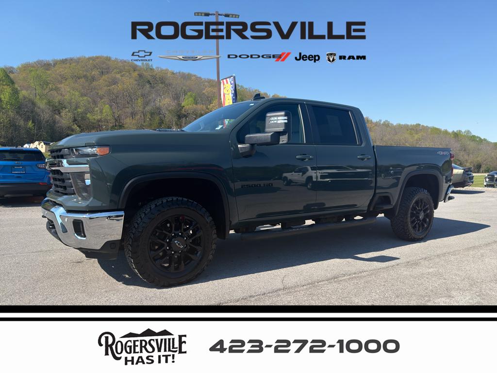 Cypress Gray 2025 Chevrolet Silverado 2500HD LT Crew Cab 4WD Pickup Truck Four-Wheel Drive Automatic