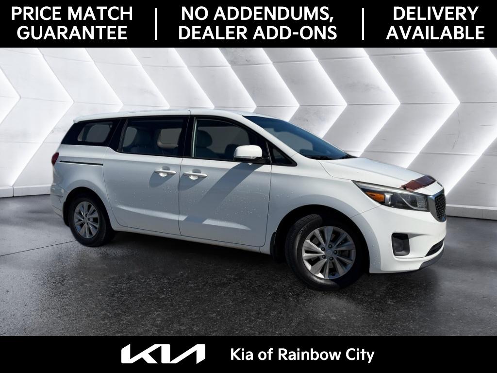 Clear White 2016 Kia Sedona L Minivan Front-Wheel Drive 6-Speed Automatic