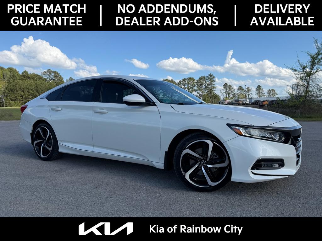Platinum White Pearl 2020 Honda Accord 1.5T Sport FWD Sedan Front-Wheel Drive Continuously Variable Transmission