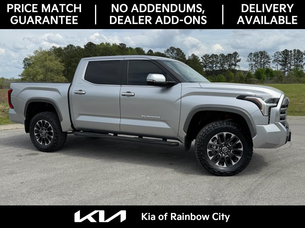 Celestial Silver Metallic 2024 Toyota Tundra Limited CrewMax Cab 4WD Pickup Truck Four-Wheel Drive Automatic