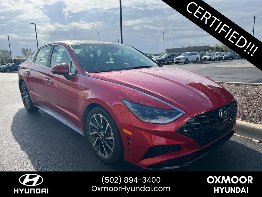 Calypso Red 2021 Hyundai Sonata Limited FWD Sedan Front-Wheel Drive 8-Speed Automatic