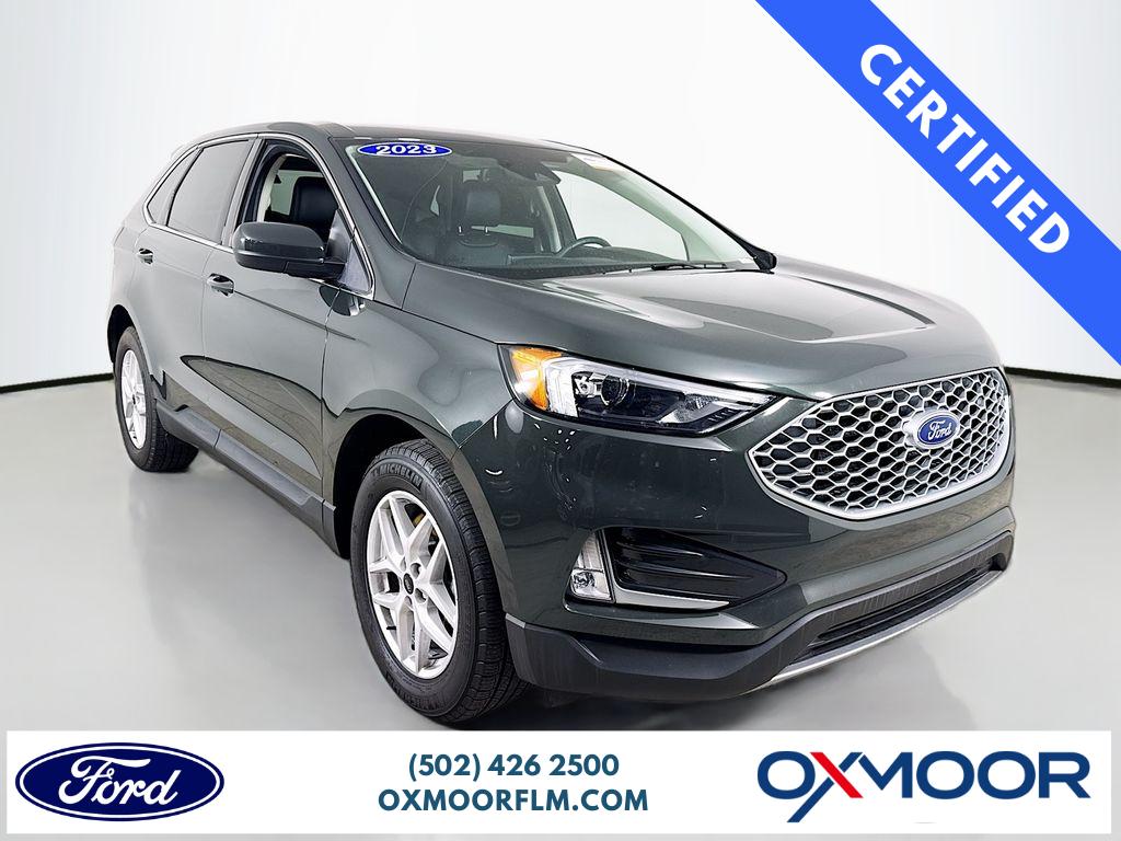 Forged Green Metallic 2023 Ford Edge SEL AWD SUV / Crossover All-Wheel Drive 8-Speed Automatic
