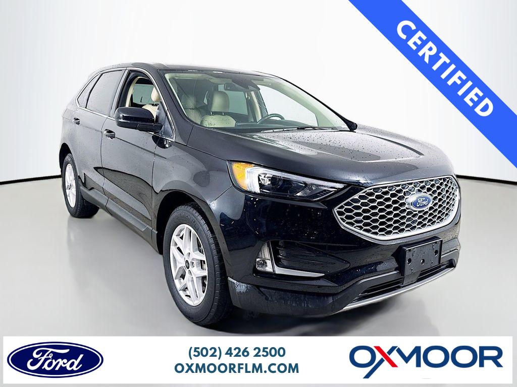 Agate Black Metallic 2023 Ford Edge SEL AWD SUV / Crossover All-Wheel Drive 8-Speed Automatic