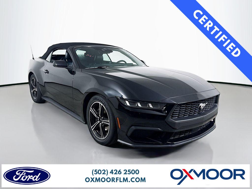 Shadow Black 2024 Ford Mustang EcoBoost Premium Convertible RWD Convertible Rear-Wheel Drive Automatic