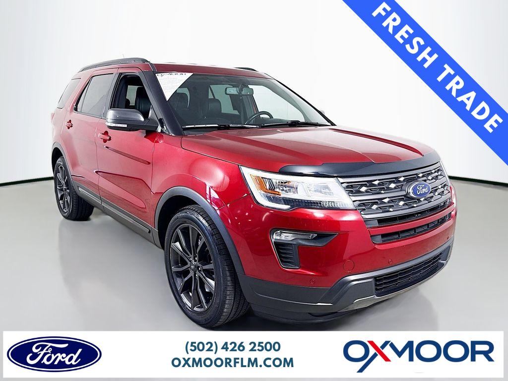 Ruby Red Metallic Tinted Clearcoat 2018 Ford Explorer XLT AWD SUV / Crossover All-Wheel Drive 6-Speed Automatic