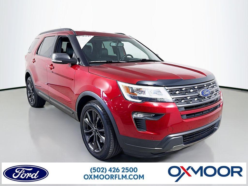 Ruby Red Metallic Tinted Clearcoat 2018 Ford Explorer XLT AWD SUV / Crossover All-Wheel Drive 6-Speed Automatic