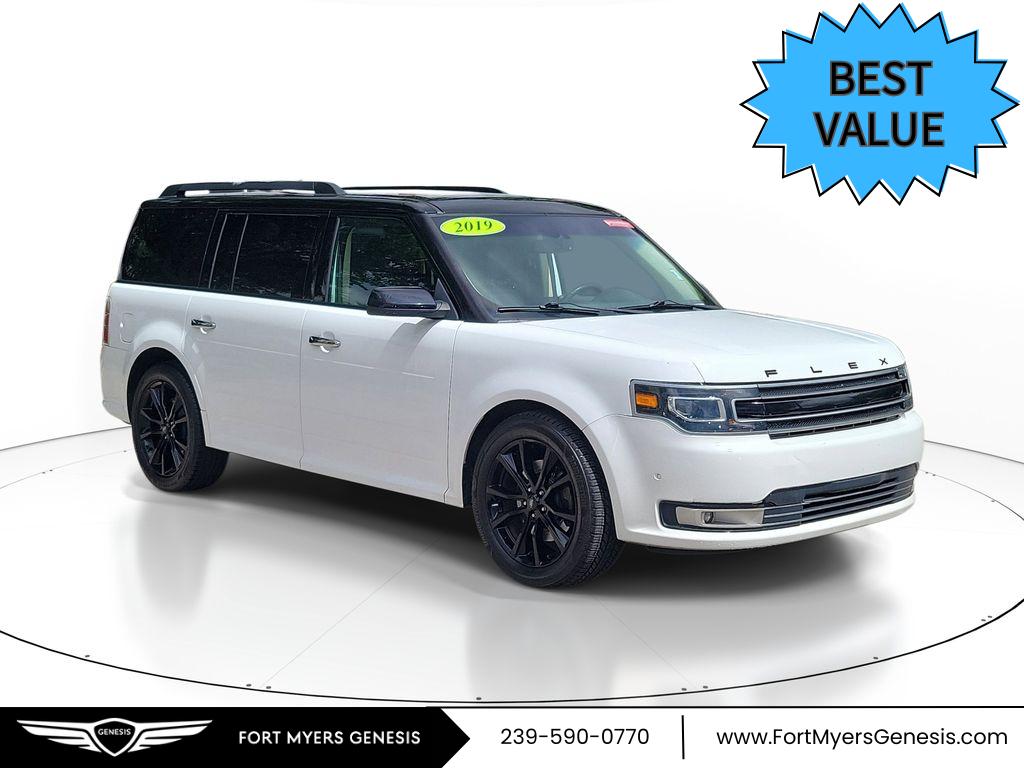Oxford White 2019 Ford Flex Limited FWD SUV / Crossover Front-Wheel Drive 6-Speed Automatic