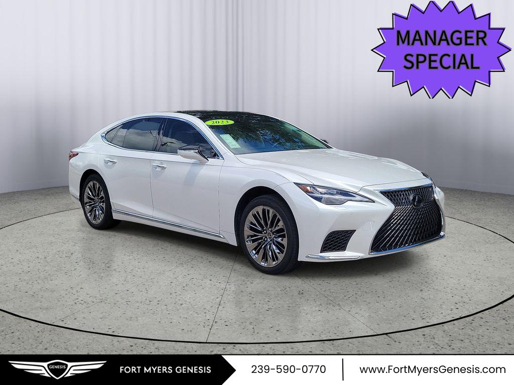 Eminent White Pearl 2023 Lexus LS 500 RWD Sedan Rear-Wheel Drive Automatic