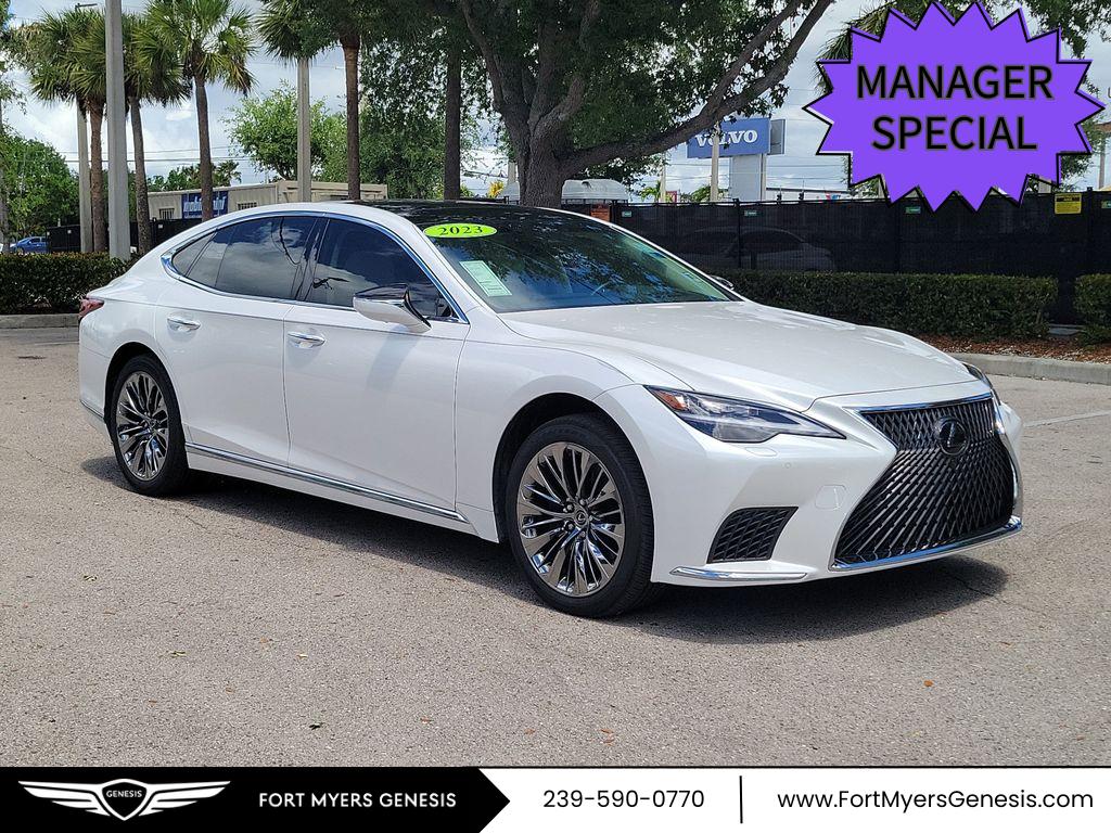Eminent White Pearl 2023 Lexus LS 500 RWD Sedan Rear-Wheel Drive Automatic