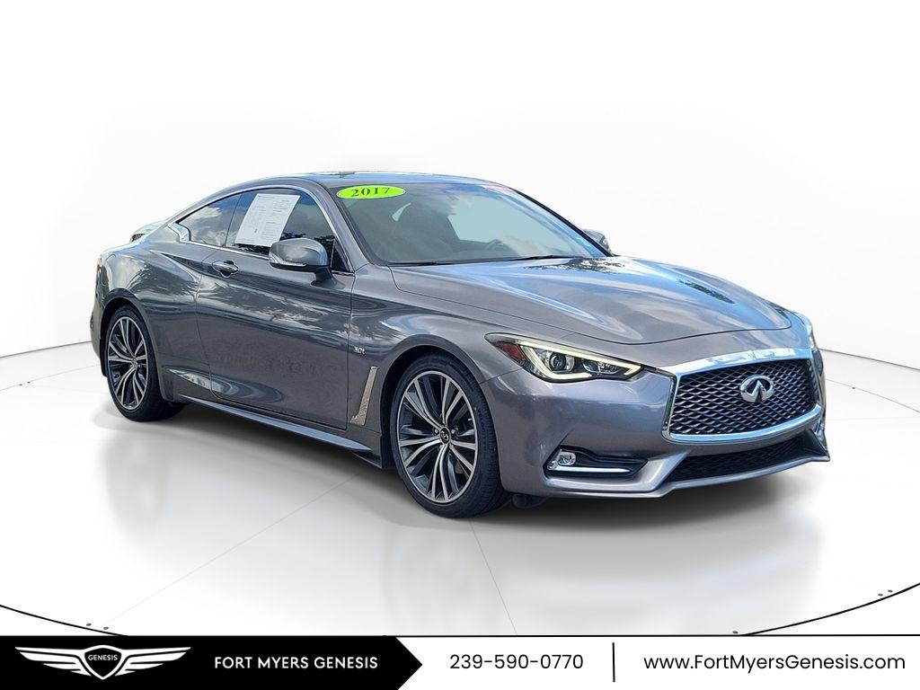 Gray (Graphite Shadow) 2017 INFINITI Q60 3.0t Premium Coupe RWD Coupe Rear-Wheel Drive 7-Speed Automatic