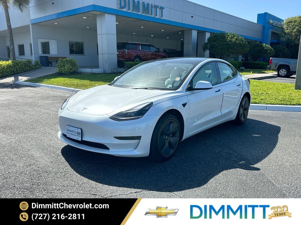 Pearl White Multi-Coat 2023 Tesla Model 3 RWD Sedan Rear-Wheel Drive Automatic
