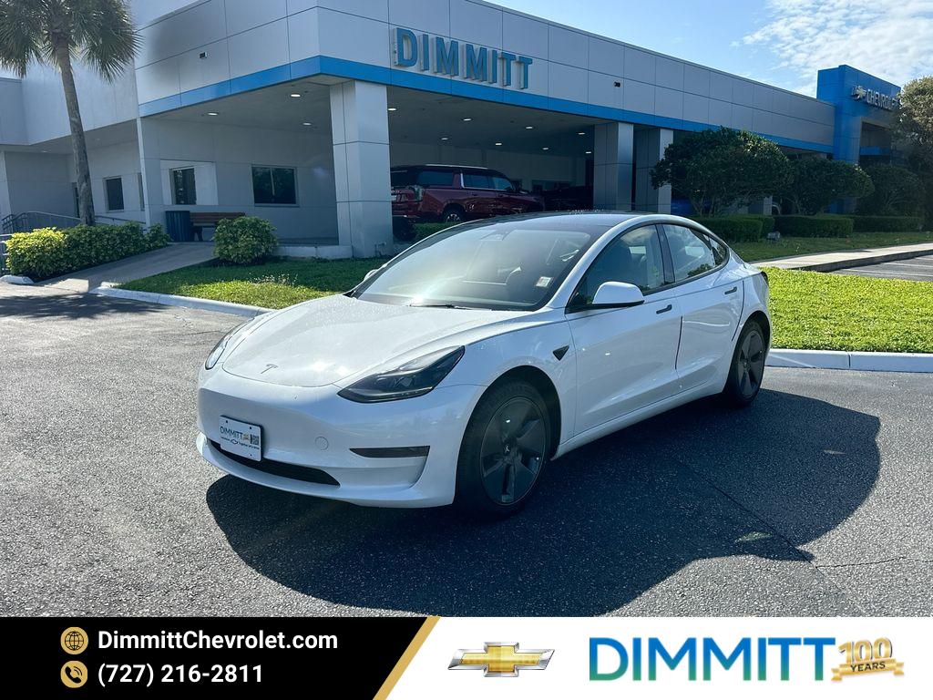 Pearl White Multi-Coat 2023 Tesla Model 3 RWD Sedan Rear-Wheel Drive Automatic