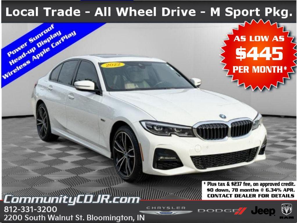 Alpine White 2022 BMW 3 Series 330e xDrive Hybrid Plug-in AWD Sedan All-Wheel Drive 8-Speed Automatic