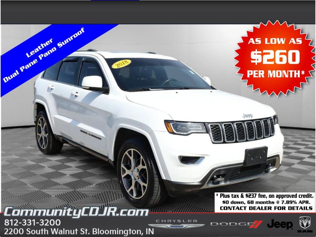 Bright White Clearcoat 2018 Jeep Grand Cherokee Sterling Edition 4WD SUV / Crossover Four-Wheel Drive 8-Speed Automatic