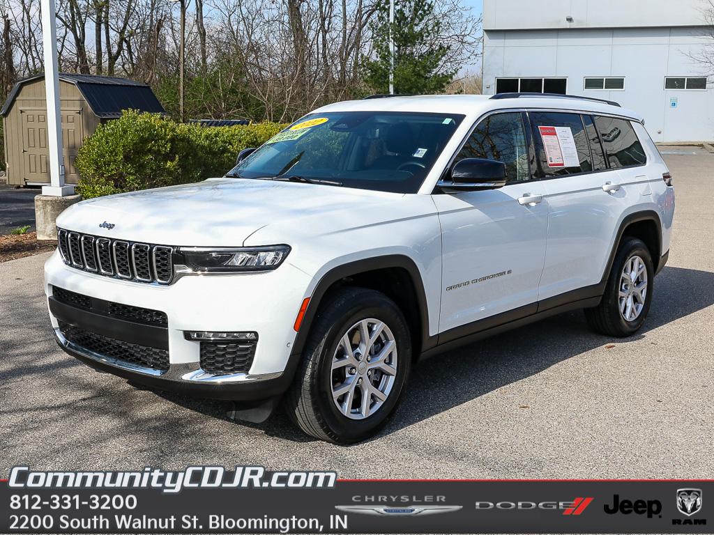 Bright White Clearcoat 2022 Jeep Grand Cherokee L Limited 4WD SUV / Crossover Four-Wheel Drive 8-Speed Automatic
