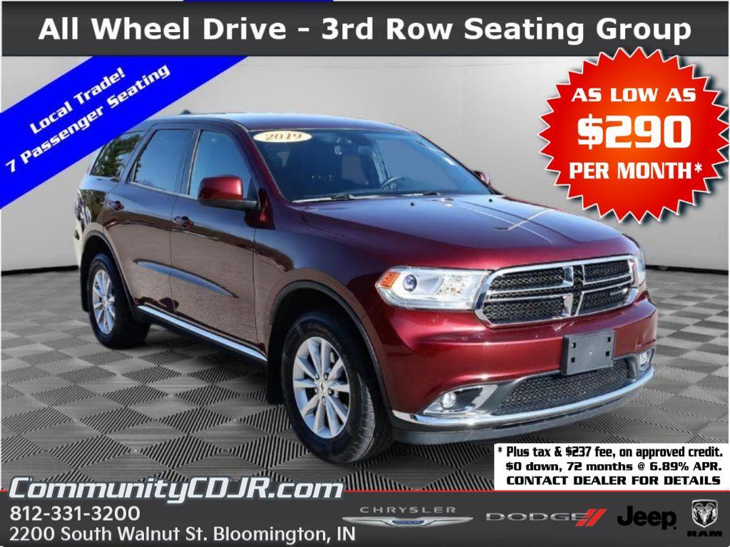 Octane Red Pearlcoat 2019 Dodge Durango SXT AWD SUV / Crossover All-Wheel Drive 8-Speed Automatic