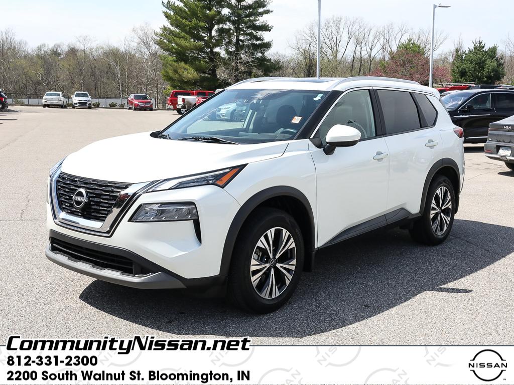 Pearl White Tricoat 2023 Nissan Rogue SV AWD SUV / Crossover All-Wheel Drive Continuously Variable Transmission