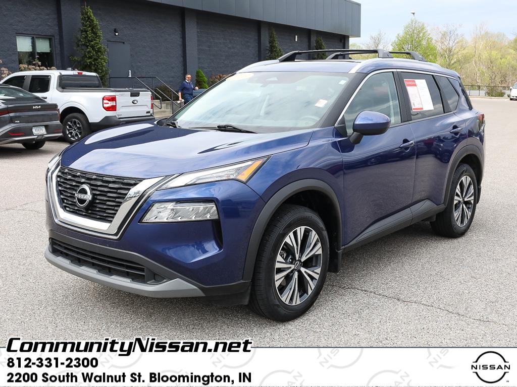 Caspian Blue Metallic 2023 Nissan Rogue SV AWD SUV / Crossover All-Wheel Drive Continuously Variable Transmission