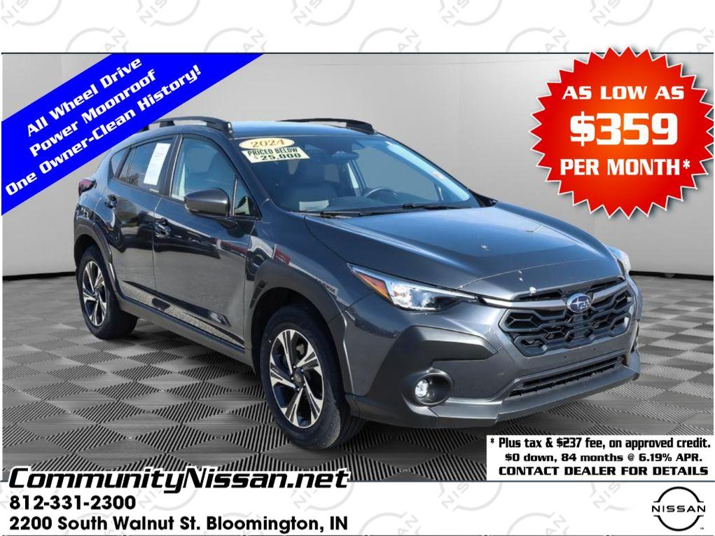 Magnetite Gray Metallic 2024 Subaru Crosstrek Premium AWD SUV / Crossover All-Wheel Drive 8-Speed CVT