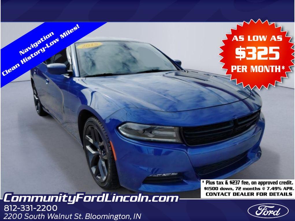 Indigo Blue 2018 Dodge Charger SXT Plus RWD Sedan Rear-Wheel Drive 8-Speed Automatic