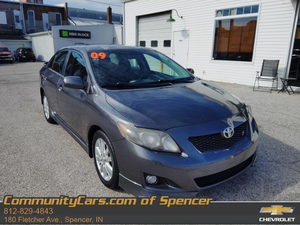 Magnetic Gray Metallic 2009 Toyota Corolla S Sedan Front-Wheel Drive 4-Speed Automatic