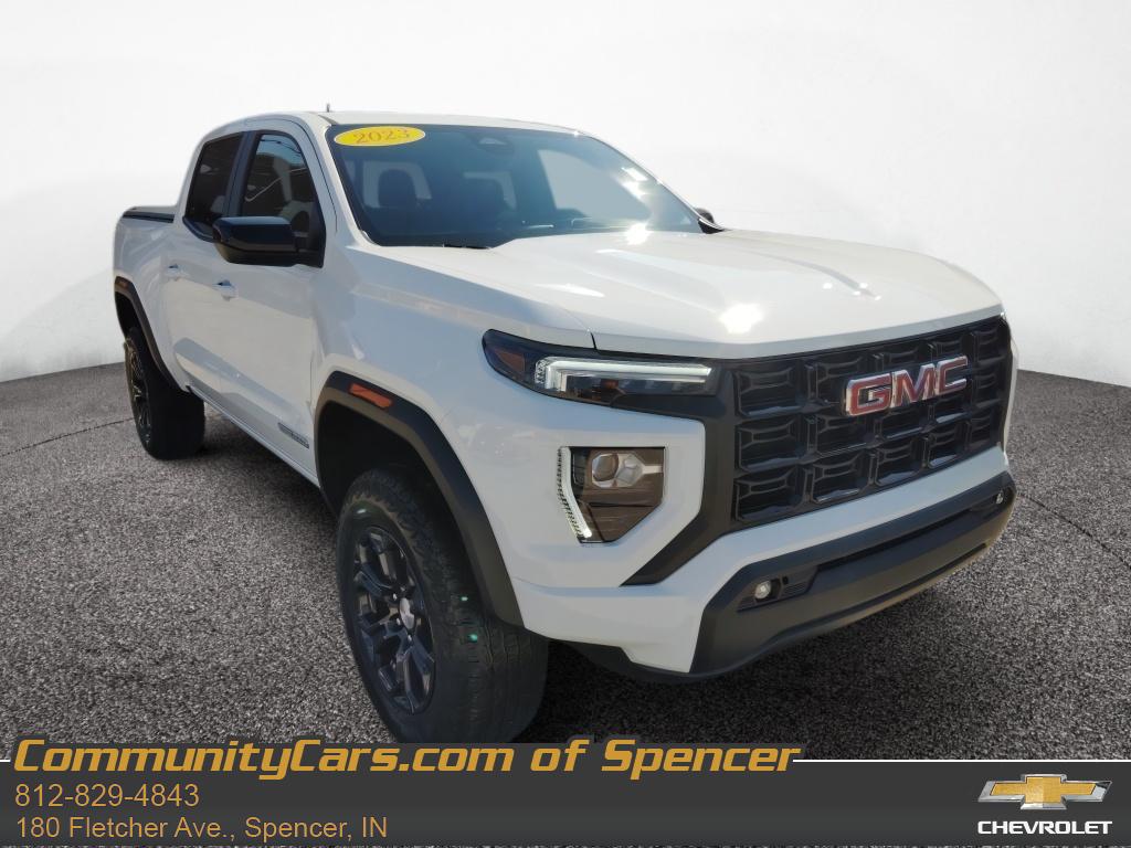 Summit White 2023 GMC Canyon Elevation Crew Cab 4WD Pickup Truck Four-Wheel Drive 8-Speed Automatic