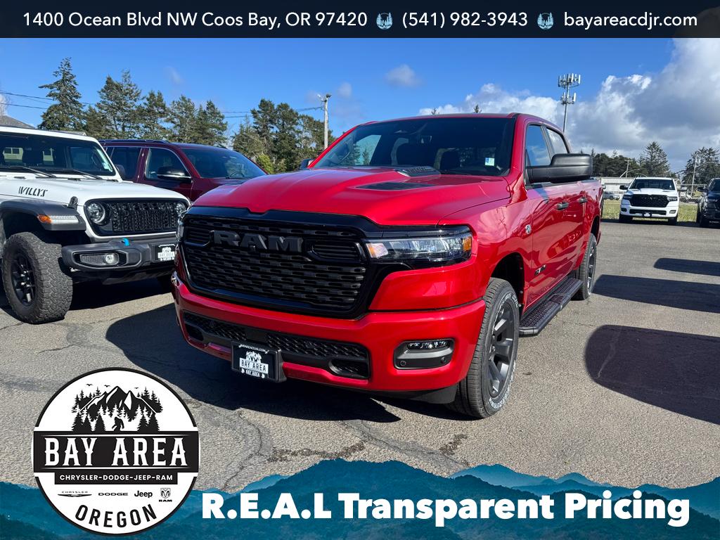 Molten Red Pearlcoat 2026 RAM 1500 Express Crew Cab 4WD Pickup Truck Four-Wheel Drive 8-Speed Automatic